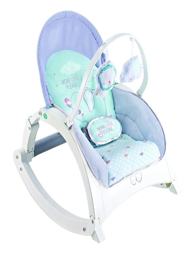 Fiddlys Newborn to Toddler Rocker Chair with Music and Vibration Function, Adjustable Mode (27231), Blue - Image 2